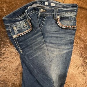 Miss Me size 33 jeans. Mid Rise, great condition and gently worn.